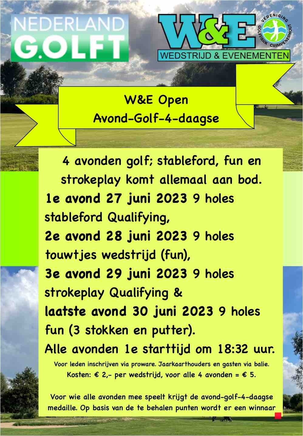 2023 W&E Open Avond-golf-4-daagse